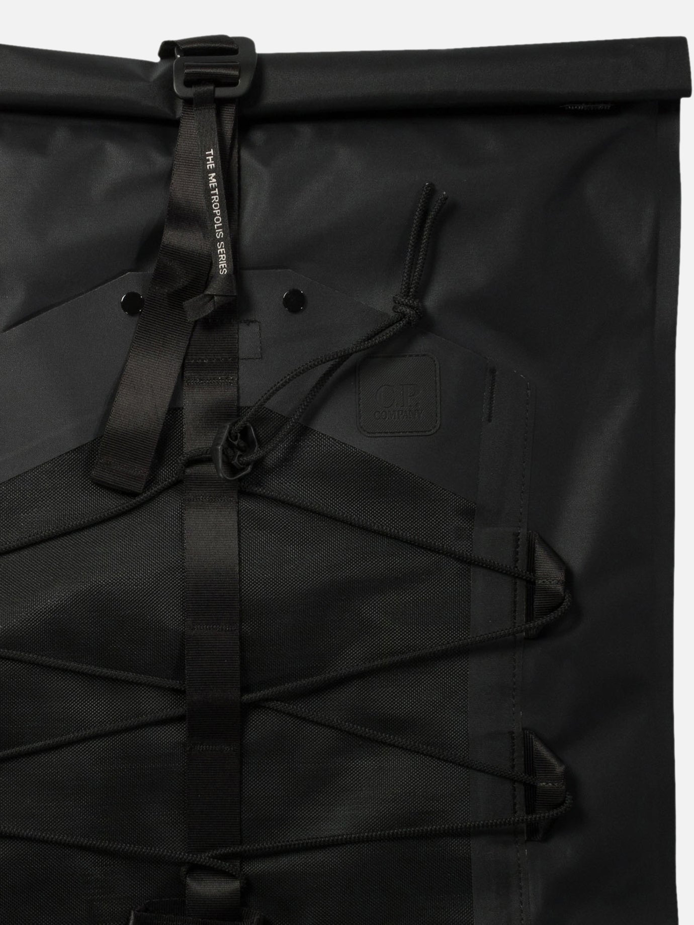 C.P. Company "The Metropolis Series Rubber Reps Rolled" backpack Black