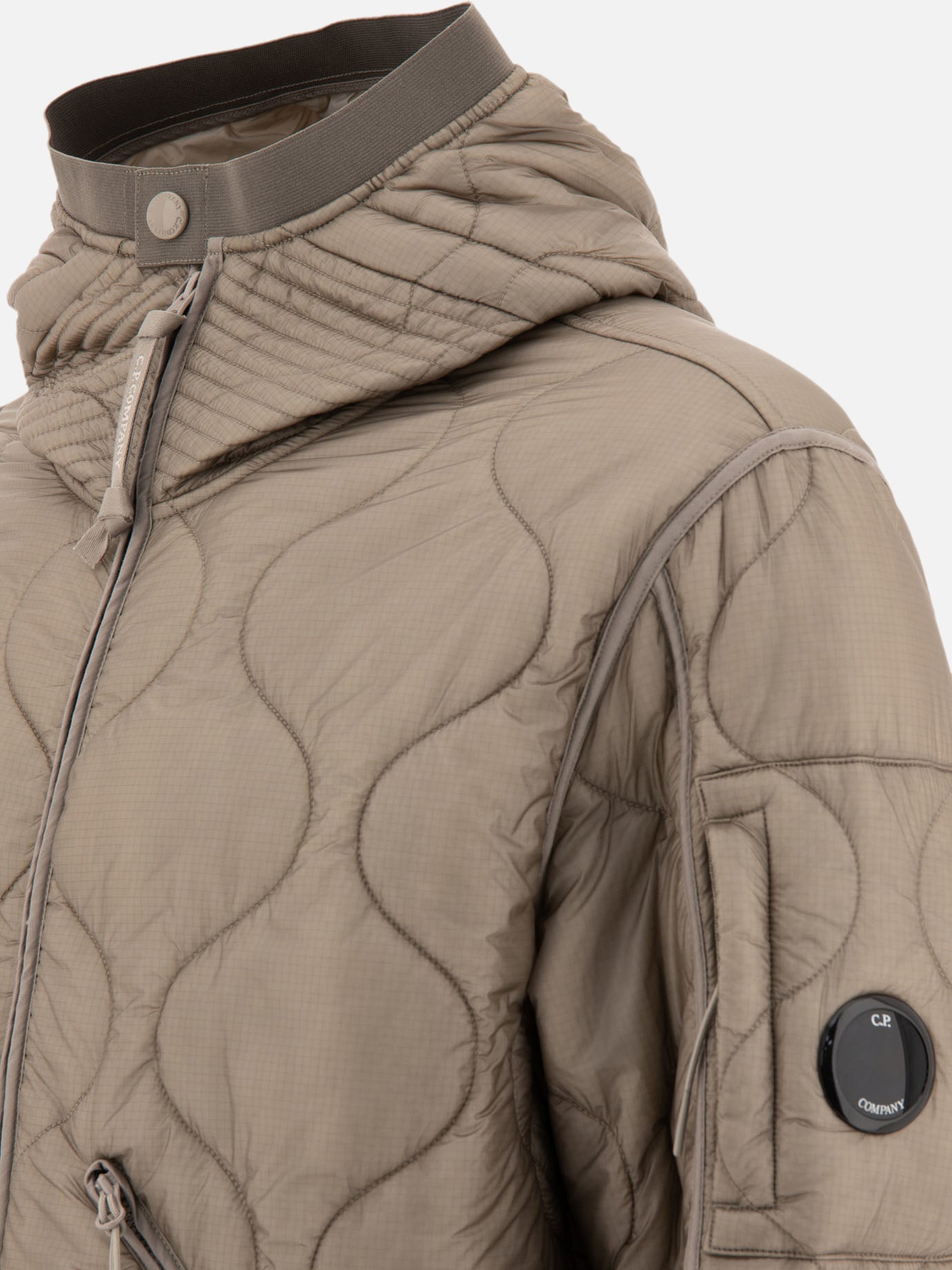 Giacche leggere & Trapuntate Solid colour  Beige - C.P. Company Uomo | PDP | VIETTI Online Store | thumbnail_4