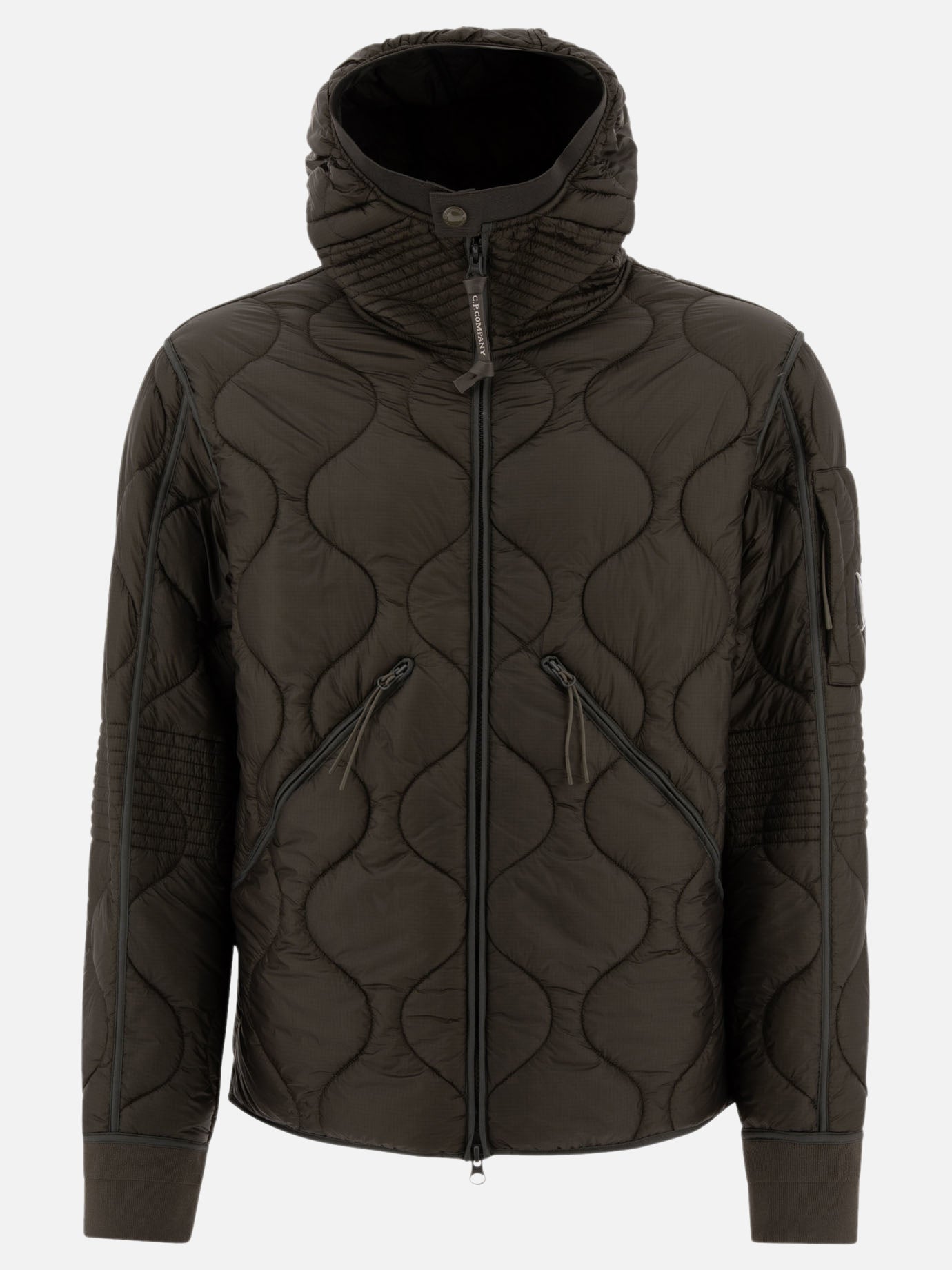 Giacche leggere & Trapuntate Solid colour  Verde - C.P. Company Uomo | PDP | VIETTI Online Store | Zoom-Modal
