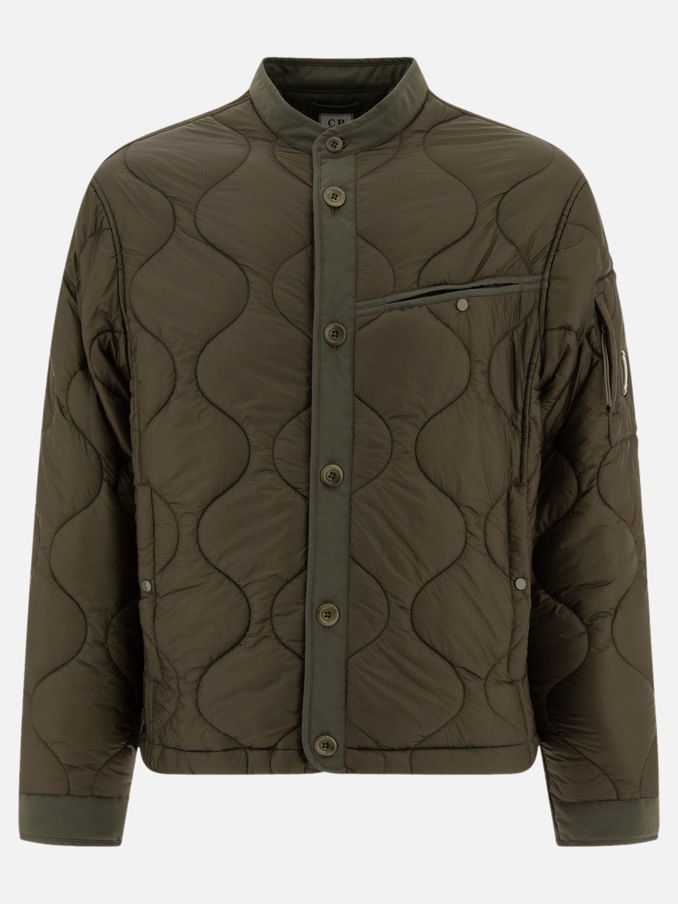 Giacche leggere & Trapuntate Solid colour  Verde - C.P. Company Uomo | PDP | VIETTI Online Store | thumbnail