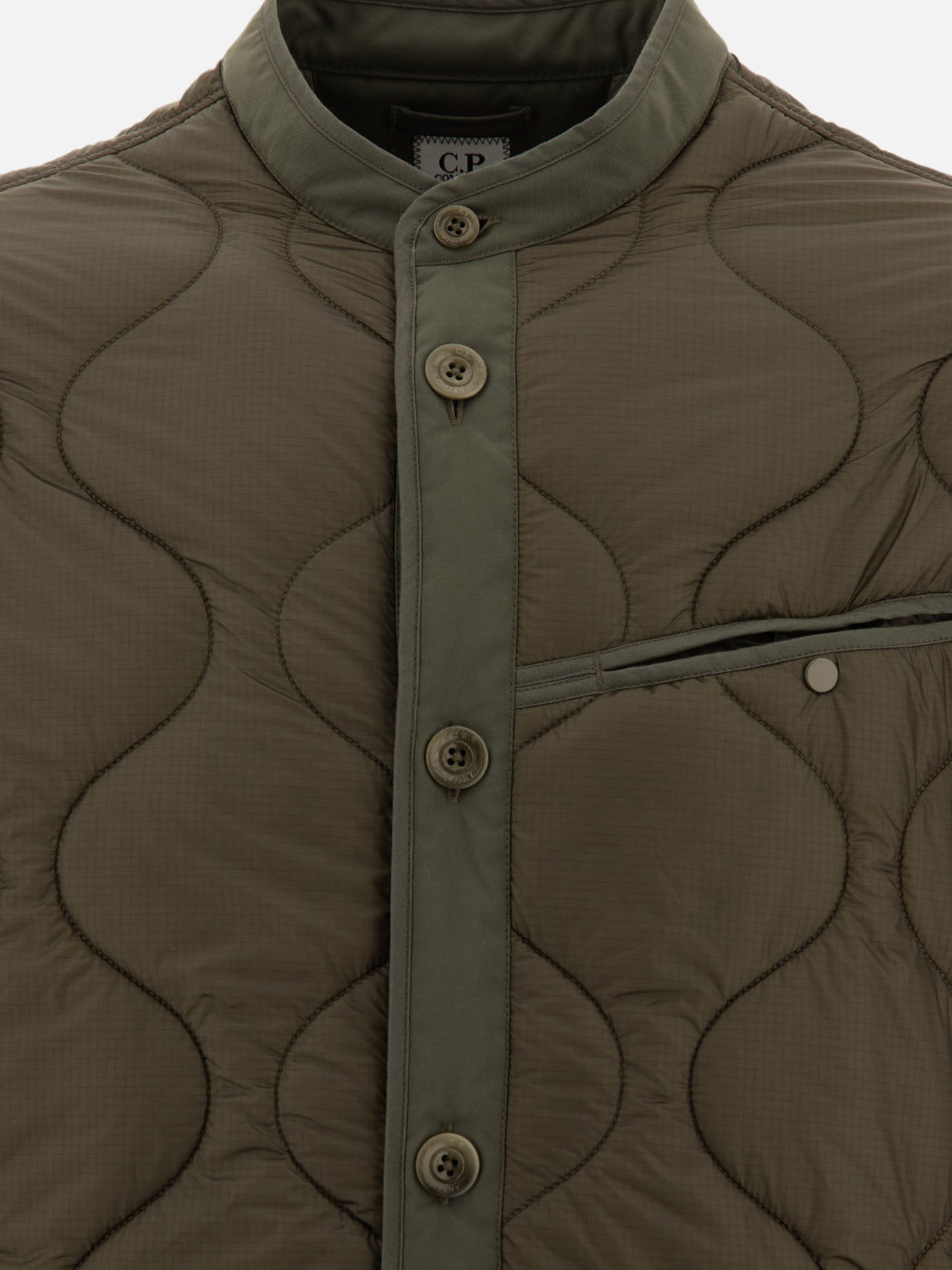 Giacche leggere & Trapuntate Solid colour  Verde - C.P. Company Uomo | PDP | VIETTI Online Store | Zoom-Modal_3
