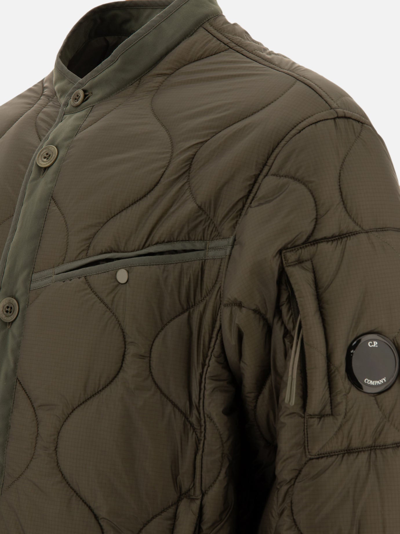 Giacche leggere & Trapuntate Solid colour  Verde - C.P. Company Uomo | PDP | VIETTI Online Store | Zoom-Modal_4

