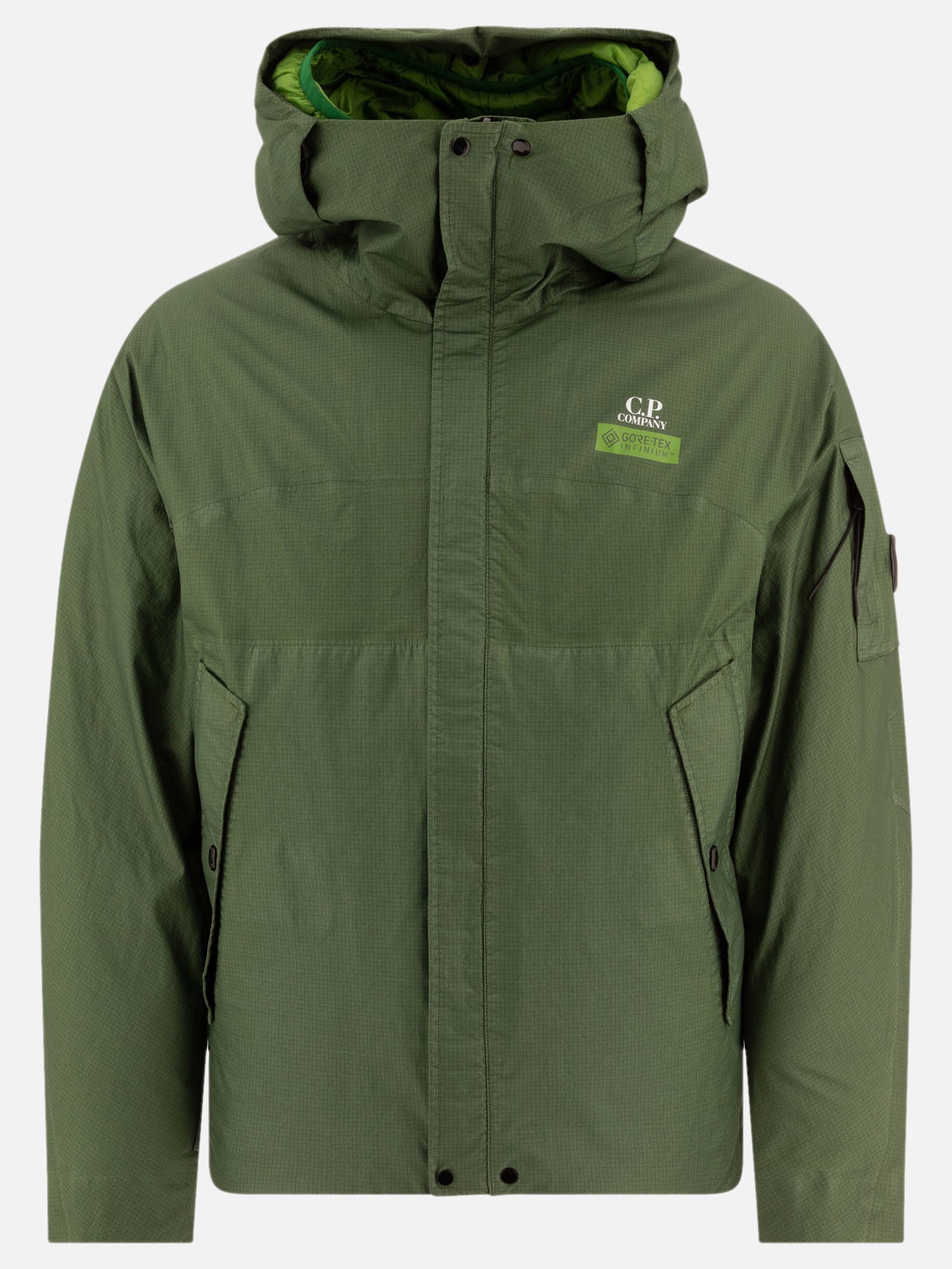 Giacche tecniche Solid colour  Verde - C.P. Company Uomo | PDP | VIETTI Online Store | thumbnail