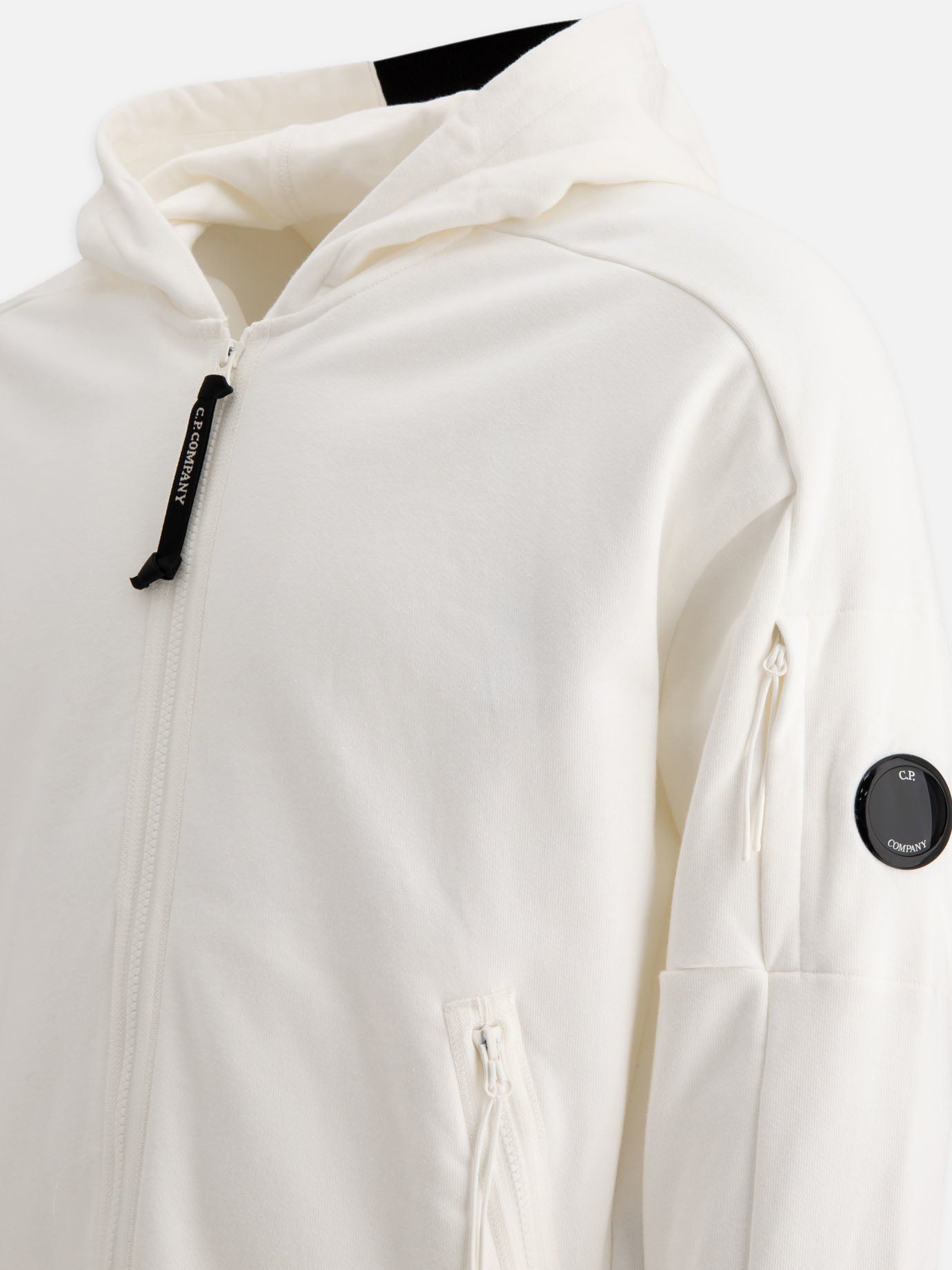 "Lens" zippered hoodie