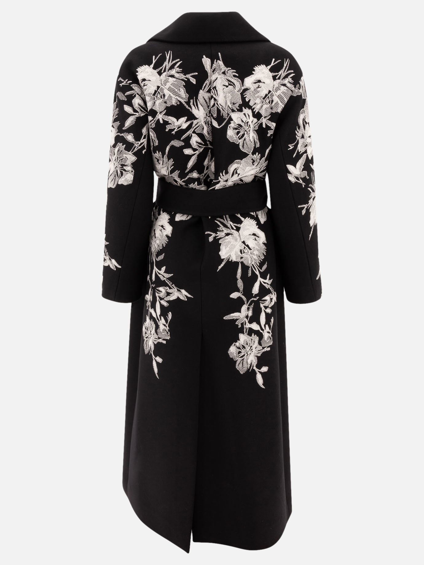 Wool embroidered coat