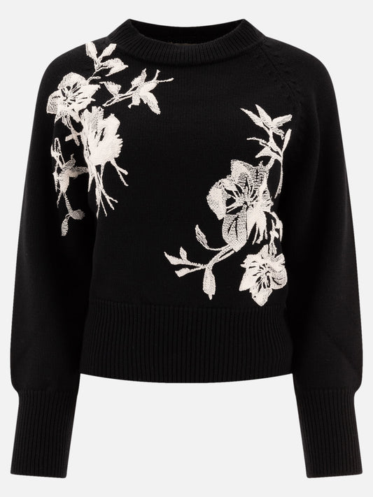 Elie Saab Embellished sweater Black