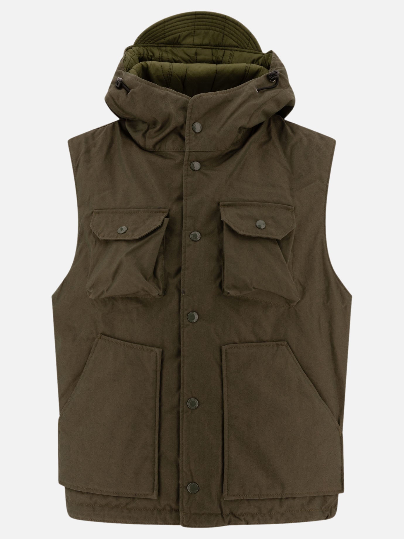 Engineered Garments "Field" vest jacket Green