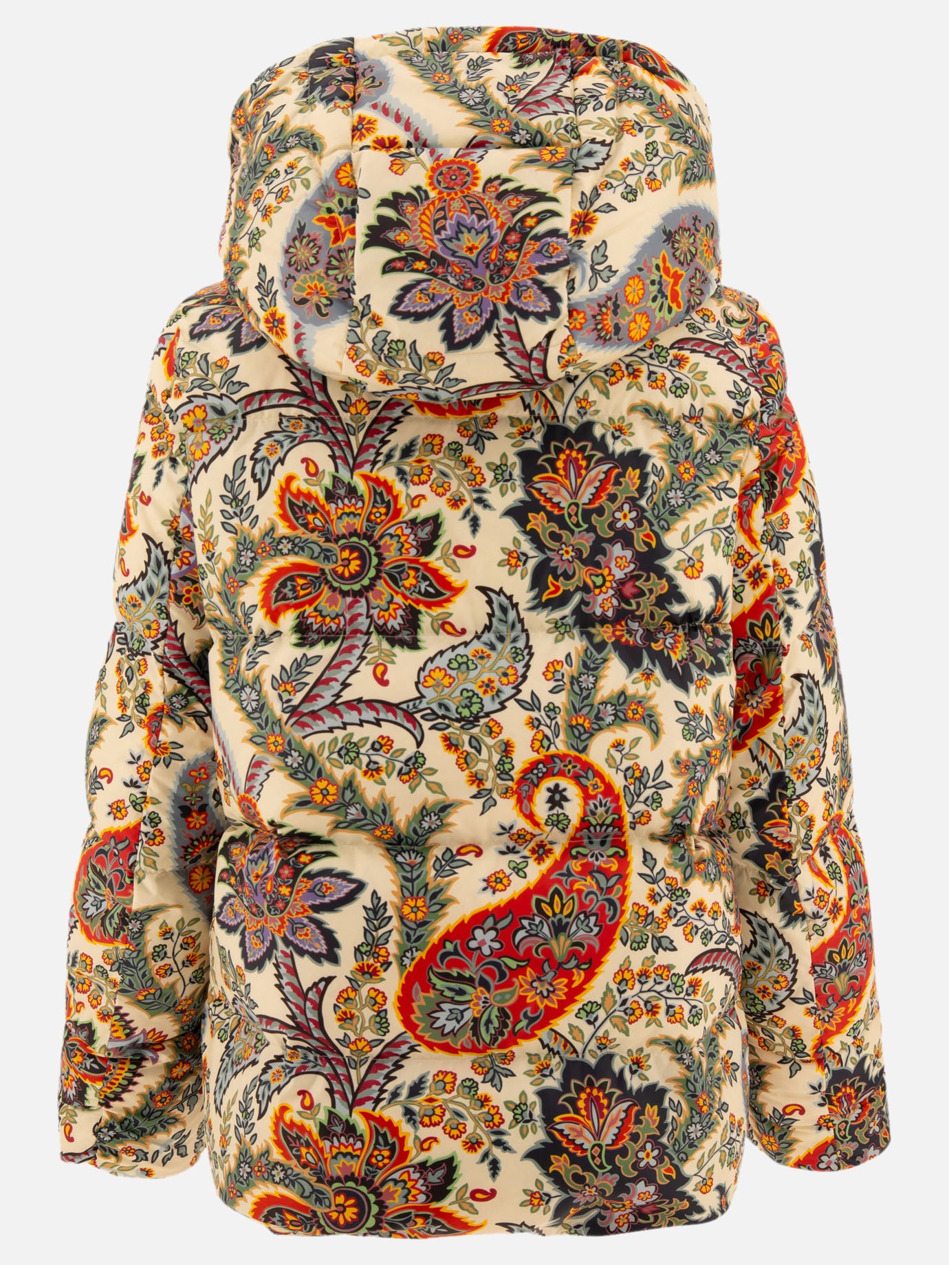 Piumino con stampa Paisley