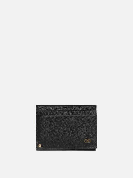 Ferragamo "Gancini" card holder Black