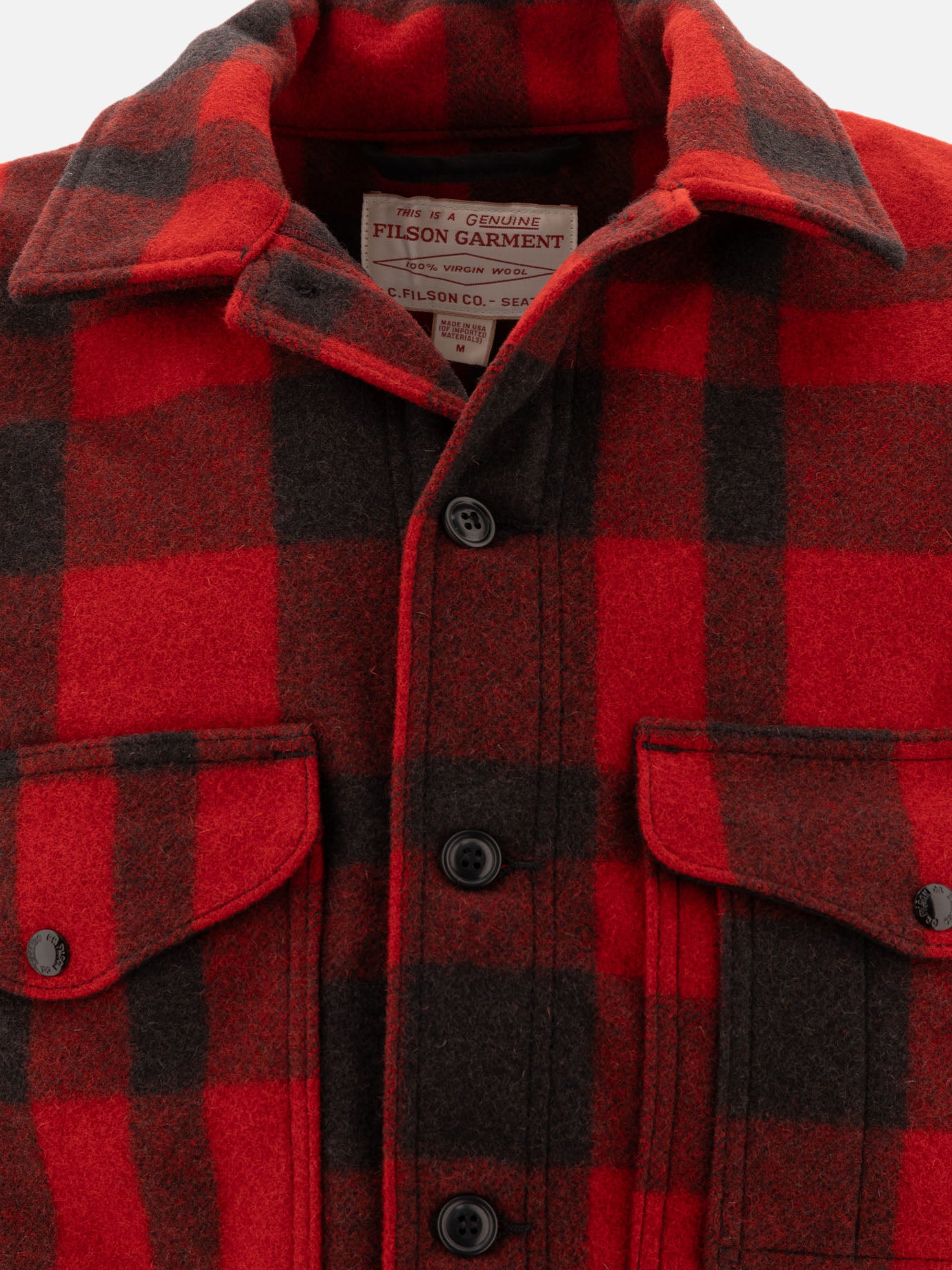 Filson "Mackinaw" wool coat Red