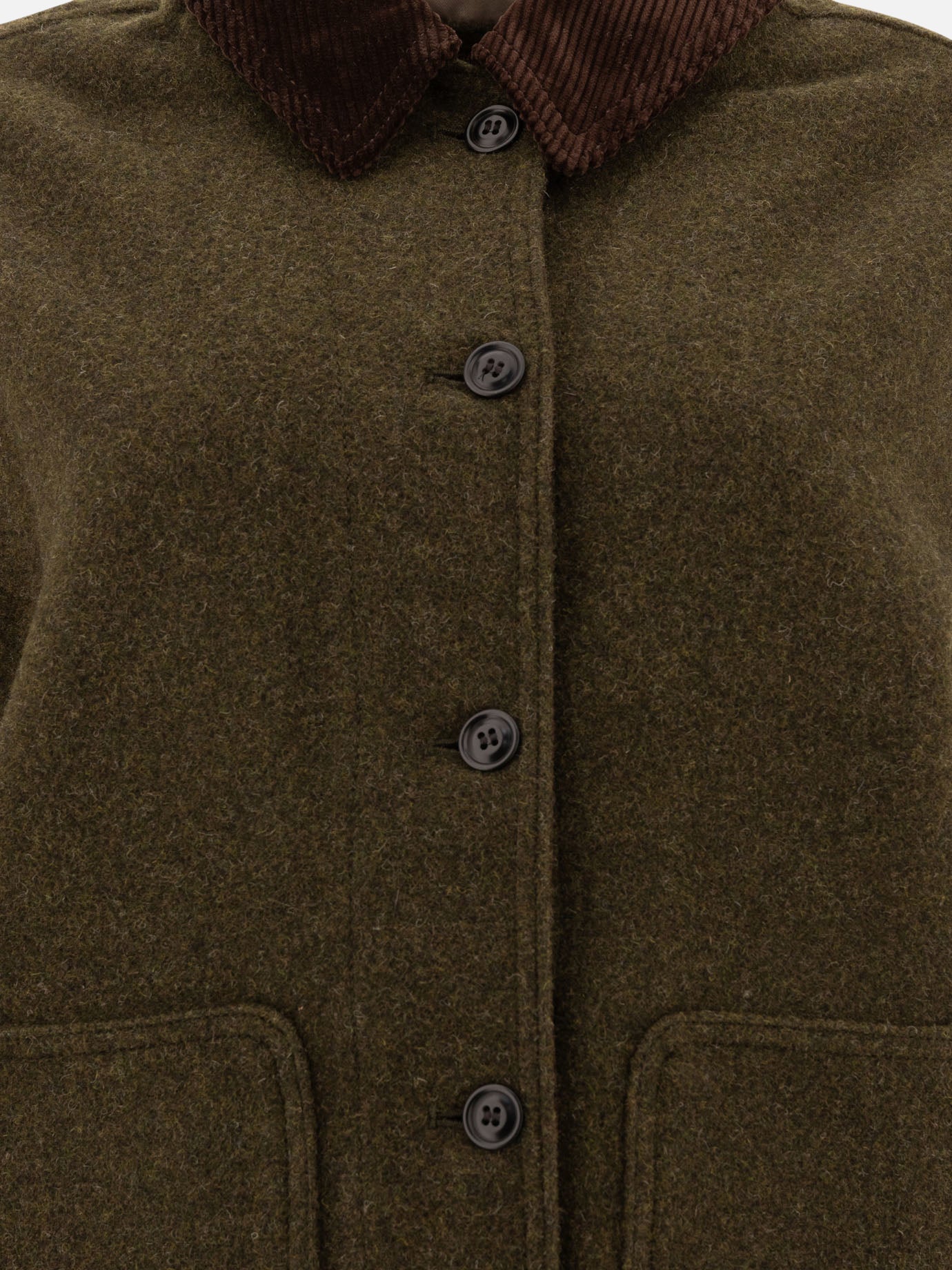 Cappotti corti Solid colour  Verde - Filson Donna | PDP | VIETTI Online Store | thumbnail_3