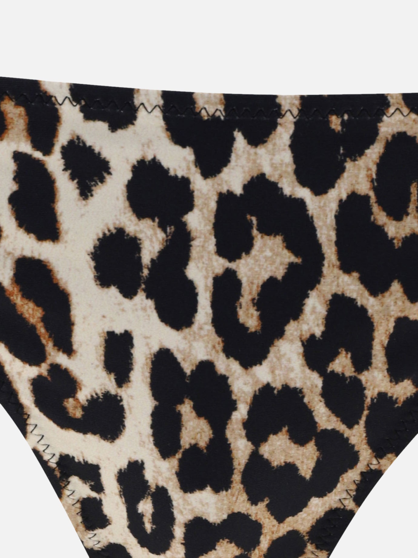 Ganni Animalier bikini bottom Brown