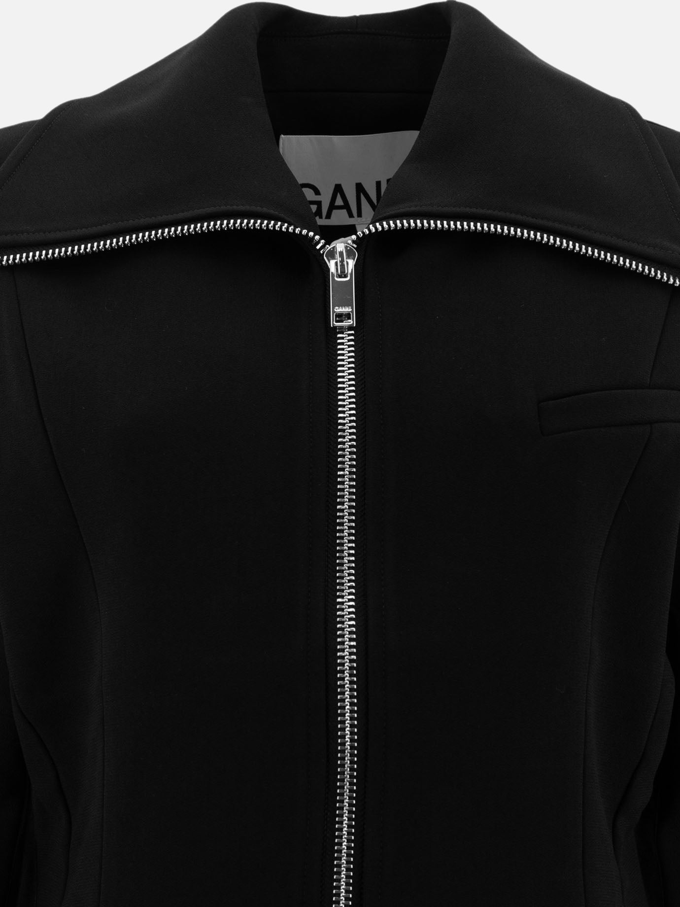 Blazer Solid colour  Nero - Ganni Donna | PDP | VIETTI Online Store | thumbnail_3