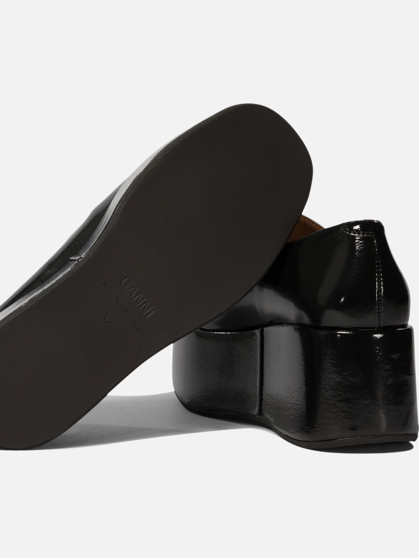 Loafers 100% polyurethane - 100% rubber  Black - Ganni Women | PDP | VIETTI Online Store | Zoom-Modal_5
