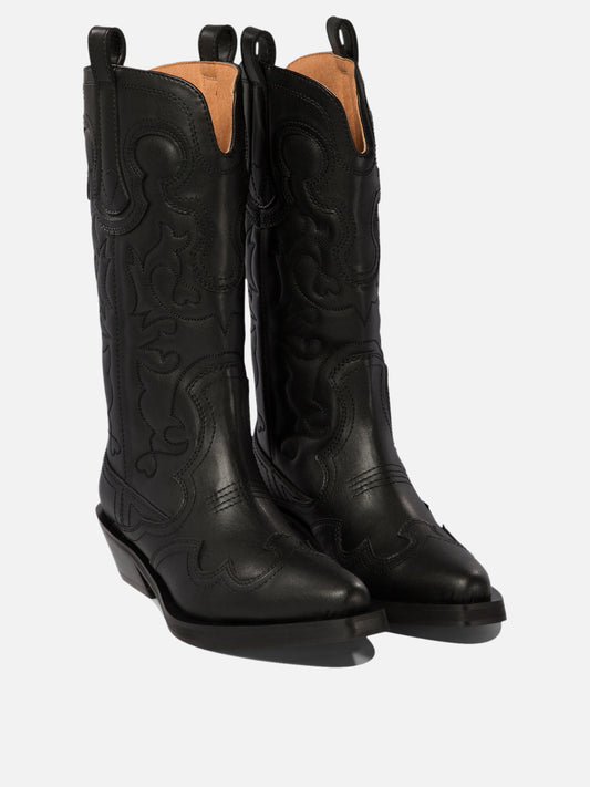 Cowboy 100% polyuretane - 100% rubber  Black - Ganni Women | PLP | VIETTI Online Store | 2
