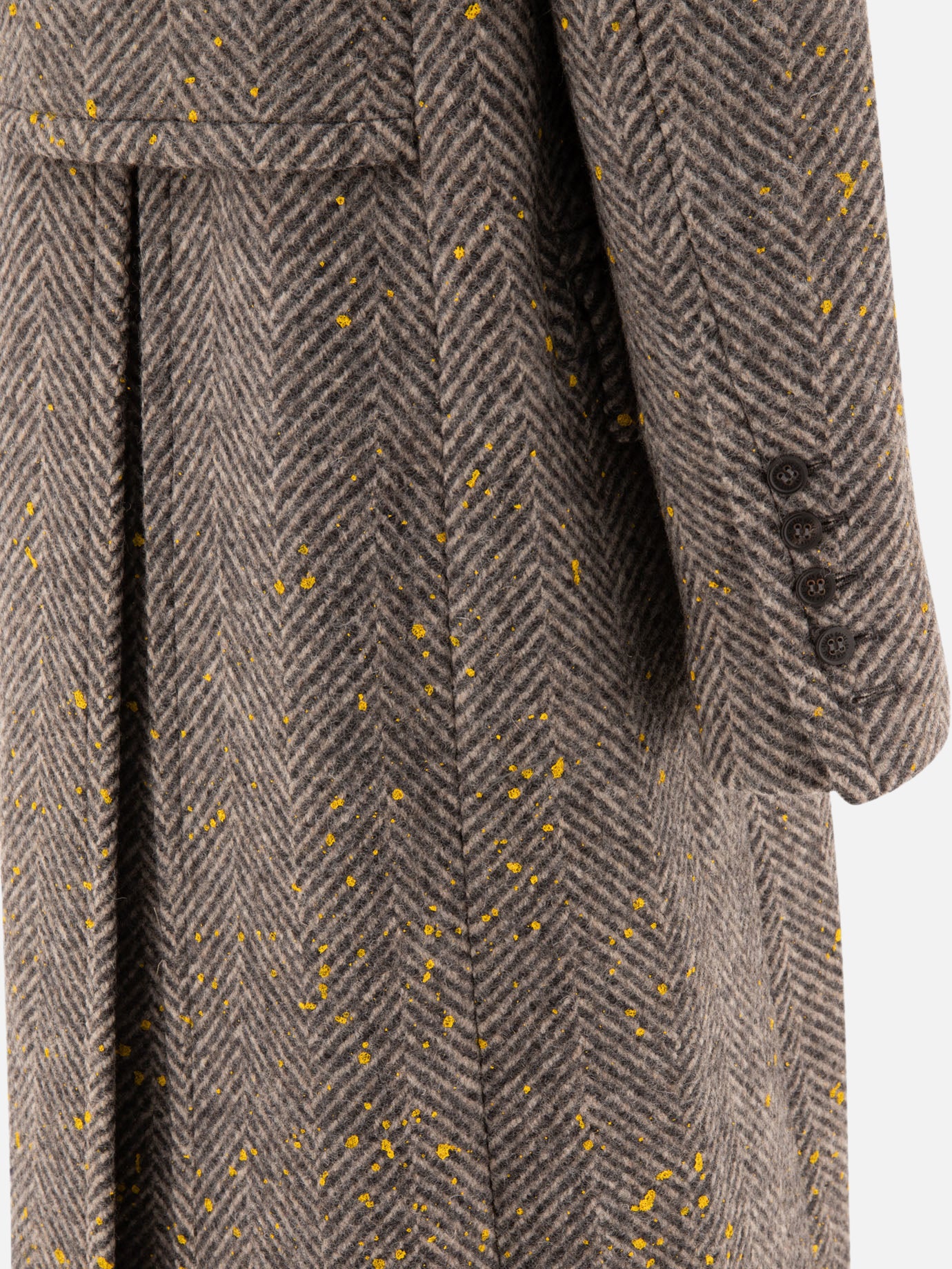 Cappotti lunghi Herringbone  Grigio - Golden Goose Donna | PDP | VIETTI Online Store | thumbnail_4