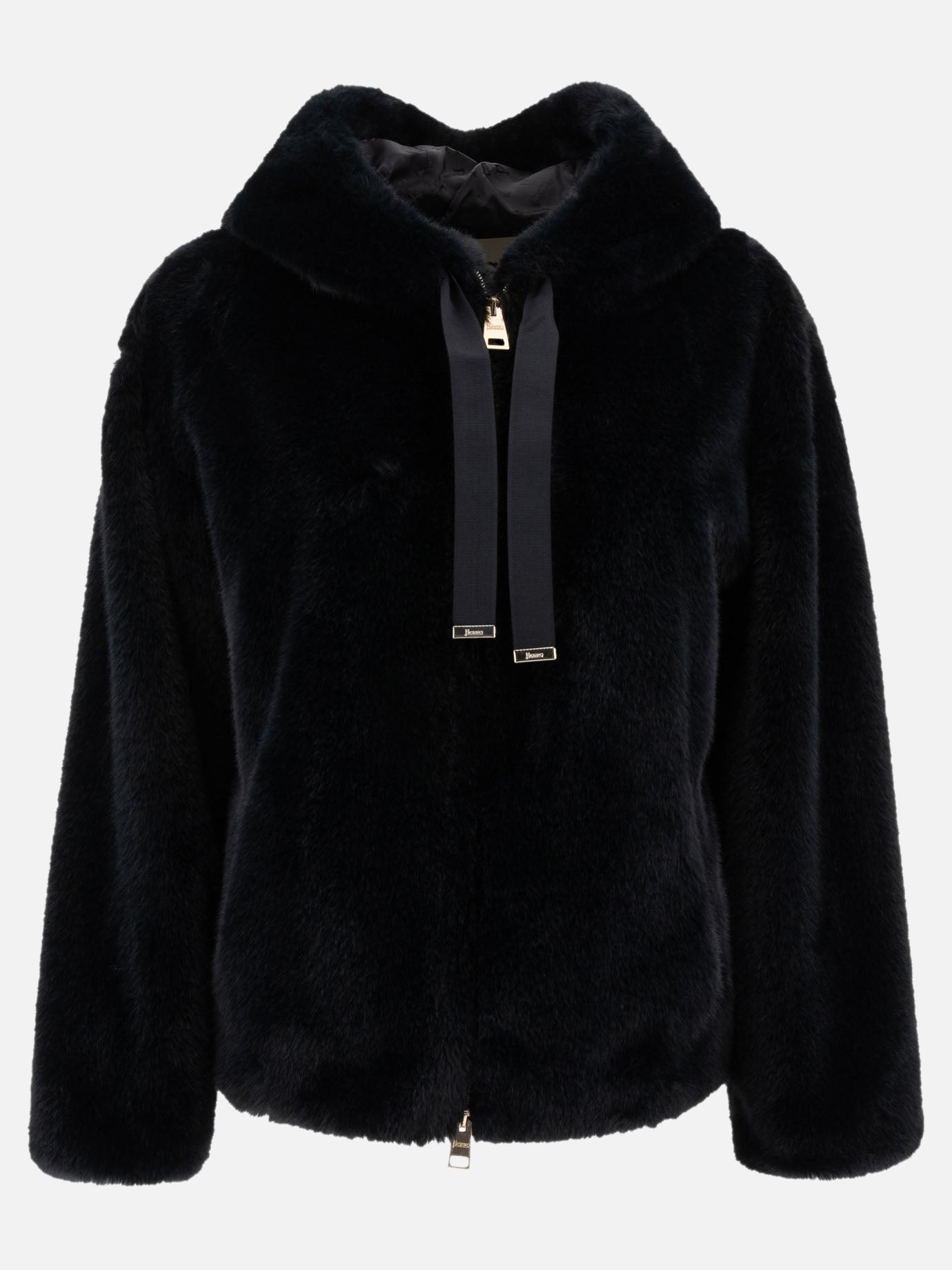 Cappotti corti Solid colour  Nero - Herno Donna | PDP | VIETTI Online Store | Zoom-Modal
