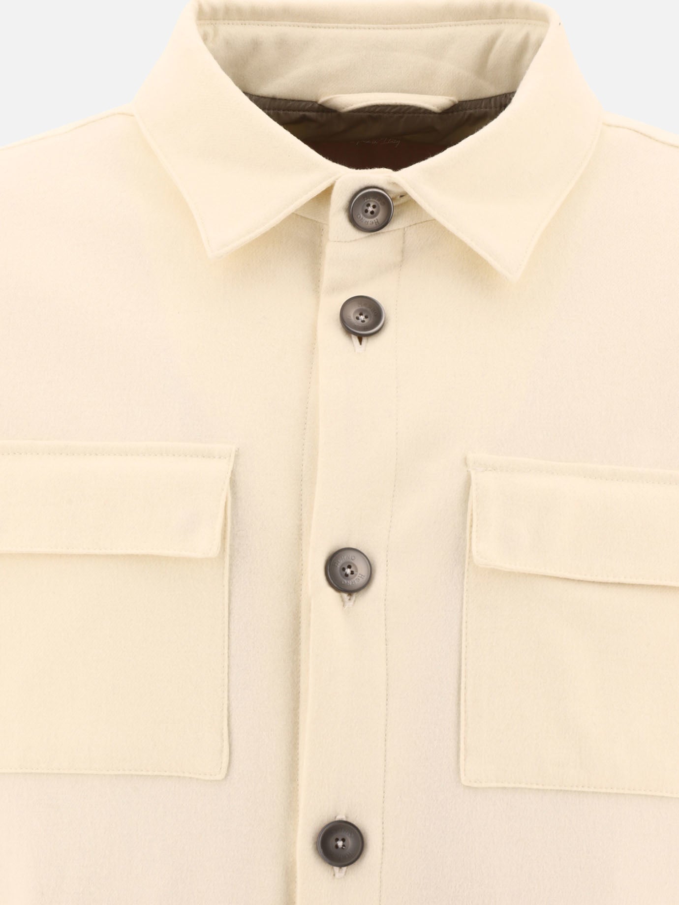 Overshirt jackets Solid colour  White - Herno Men | PDP | VIETTI Online Store | Zoom-Modal_3
