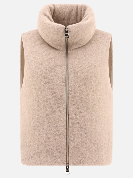 Giacche smanicate Solid colour  Beige - Herno Donna | PLP | VIETTI Online Store 
