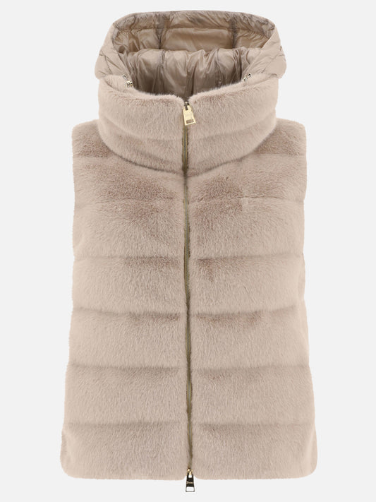 Giacche smanicate Solid colour  Beige - Herno Donna | PLP | VIETTI Online Store 
