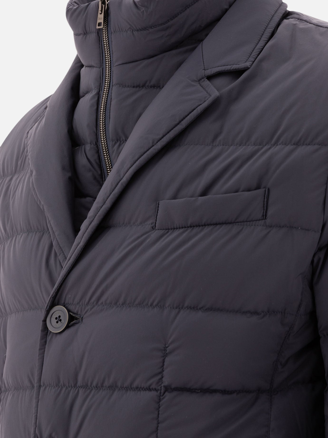 Down jackets Solid colour  Blue - Herno Men | PDP | VIETTI Online Store | thumbnail_4