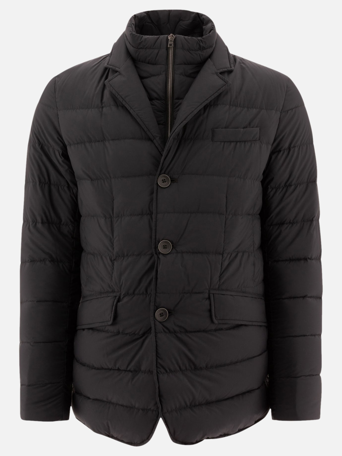 Down jackets Solid colour  Black - Herno Men | PDP | VIETTI Online Store | thumbnail