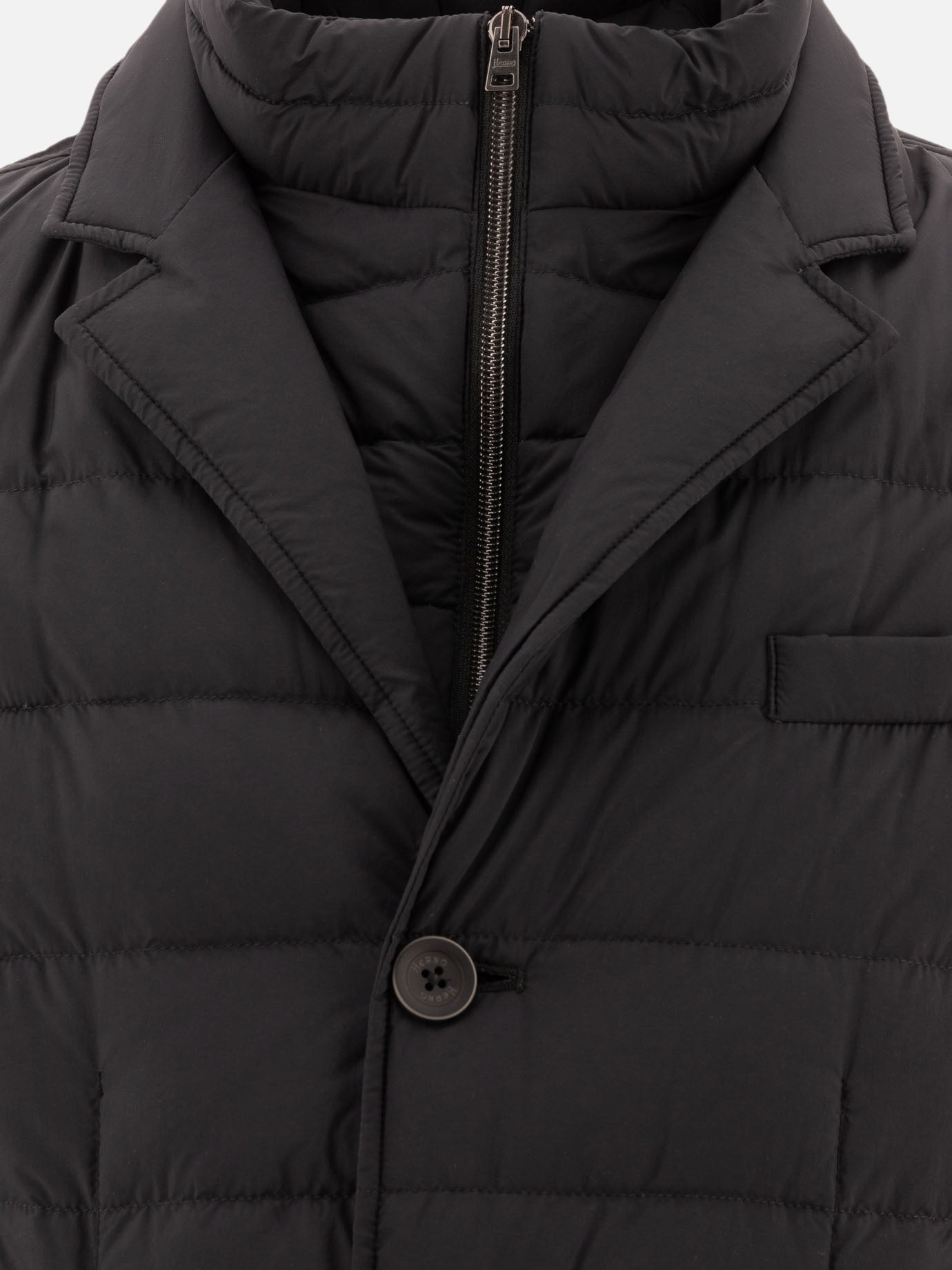 Down jackets Solid colour  Black - Herno Men | PDP | VIETTI Online Store | thumbnail_3