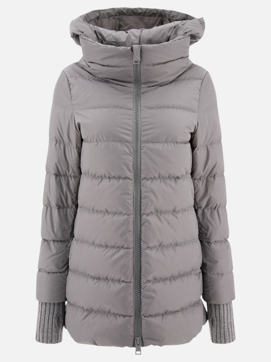 Piumini corti Solid colour  Grigio - Herno Donna | PLP | VIETTI Online Store 
