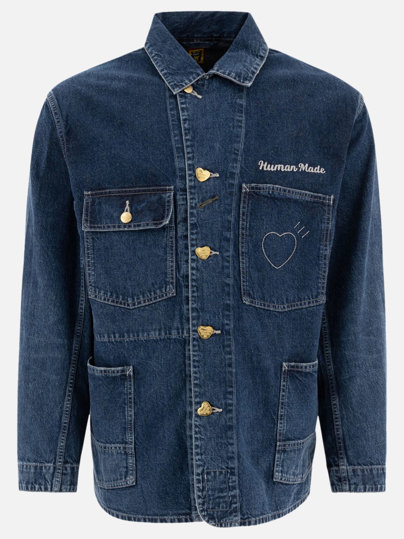 Human Made "Denim Coverall" overshirt jacket Blue