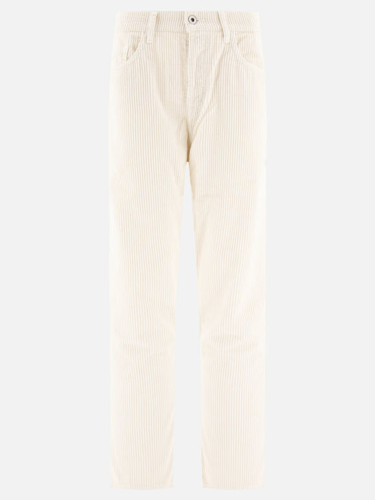 Jacob Cohën "Gigi Over" corduroy trousers White