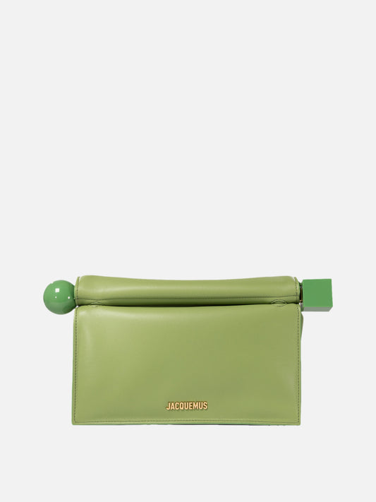 Jacquemus "La pochette Rond Carré" clutch Green