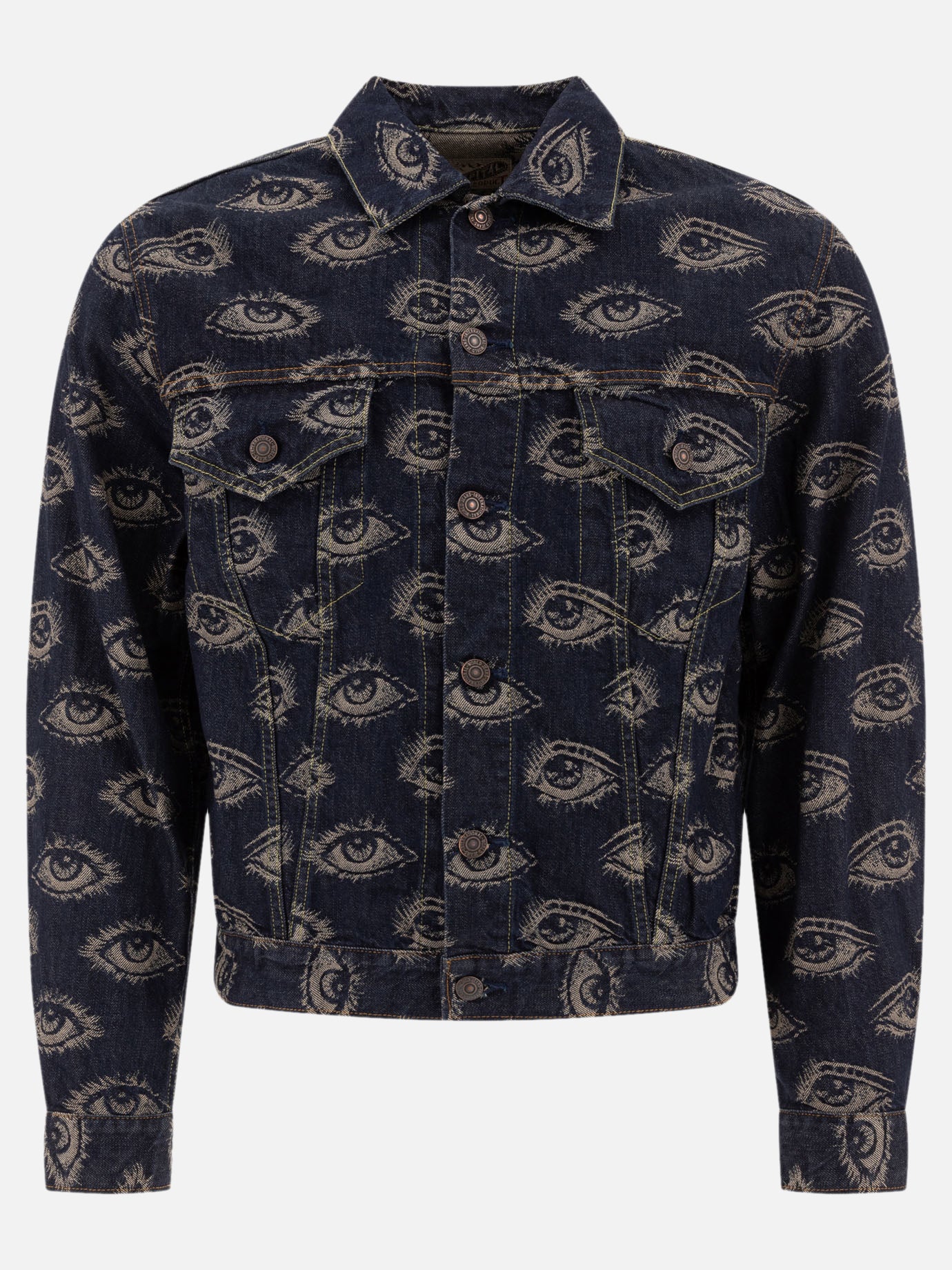 Giacche in denim Print  Blu - KAPITAL Uomo | PDP | VIETTI Online Store | thumbnail