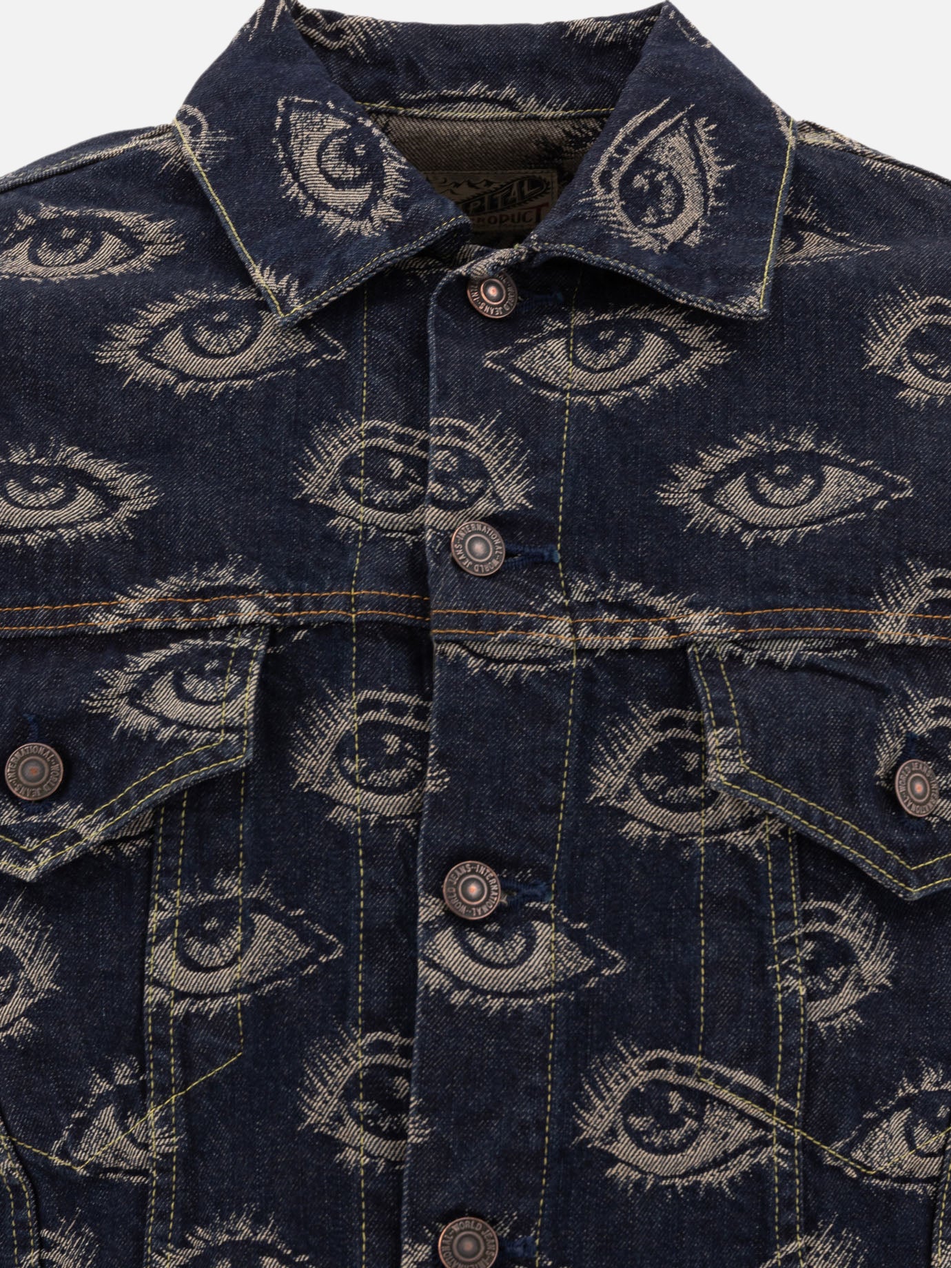 Giacche in denim Print  Blu - KAPITAL Uomo | PDP | VIETTI Online Store | thumbnail_3