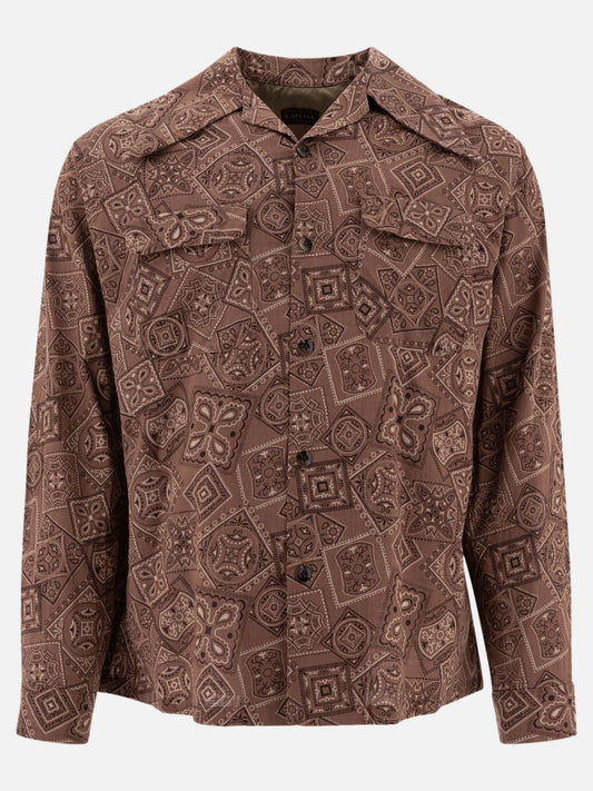 KAPITAL Camicia "Murasheeching Cookie" 14825393_4 Brown 1