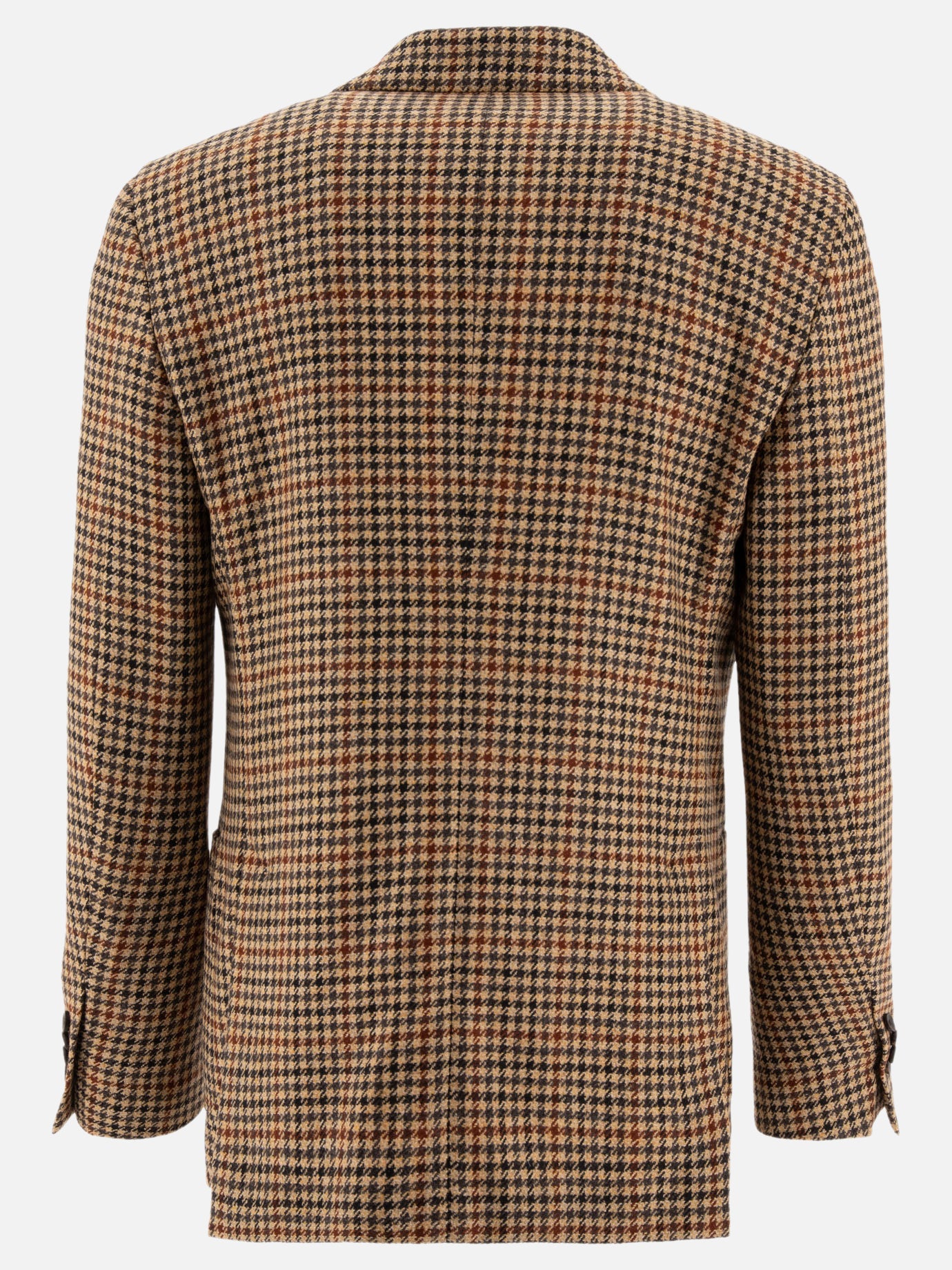 Lardini Single-breasted Houndstooth blazer Beige