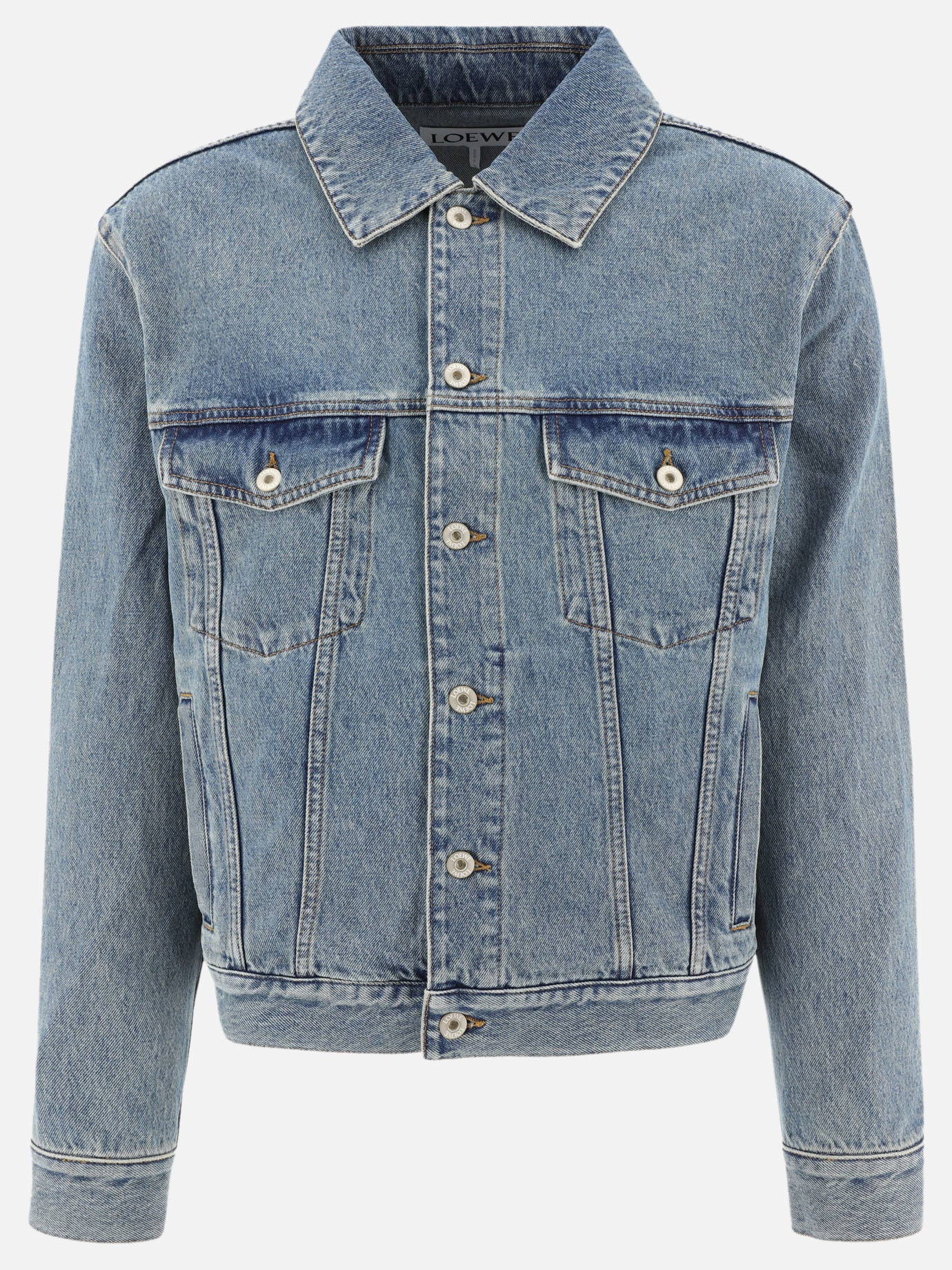 Giacche in denim Solid colour  Blu - Loewe Uomo | PDP | VIETTI Online Store | Zoom-Modal
