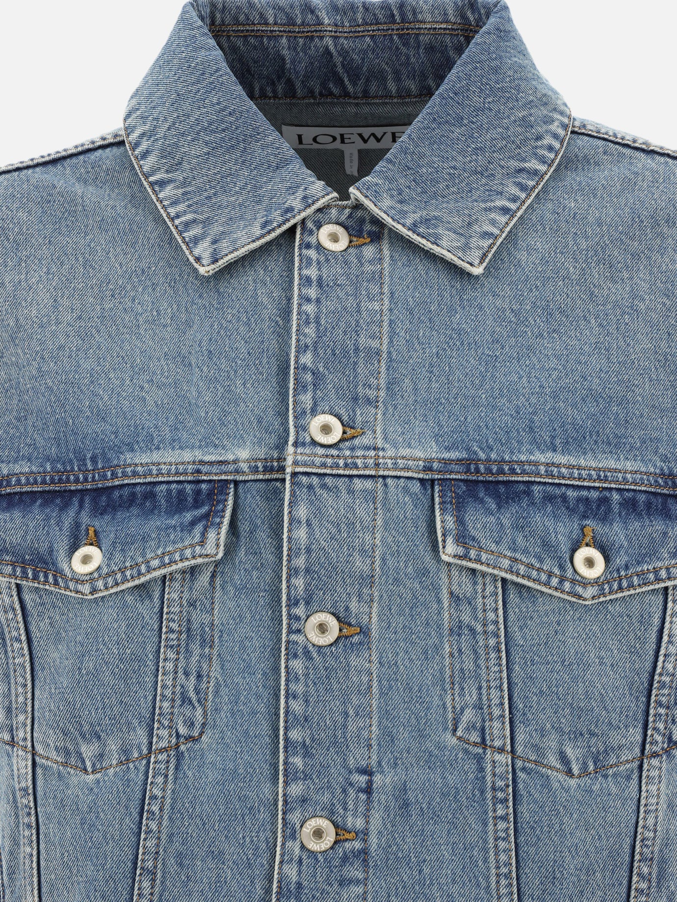 Giacche in denim Solid colour  Blu - Loewe Uomo | PDP | VIETTI Online Store | Zoom-Modal_3
