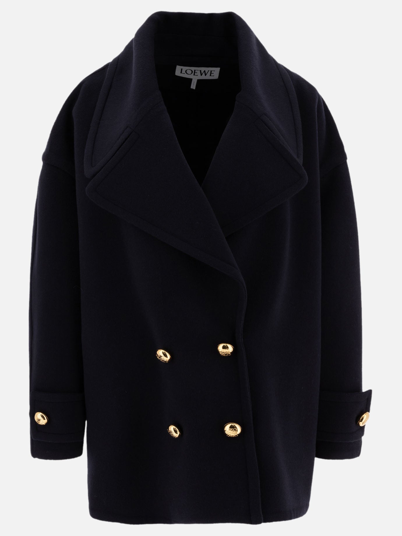 Cappotti corti Solid colour  Blu - Loewe Donna | PDP | VIETTI Online Store | thumbnail