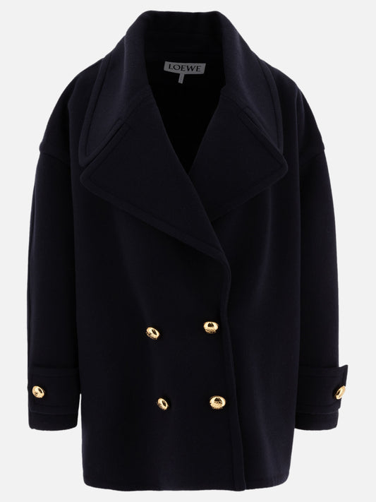 Cappotti corti Solid colour  Blu - Loewe Donna | PLP | VIETTI Online Store 
