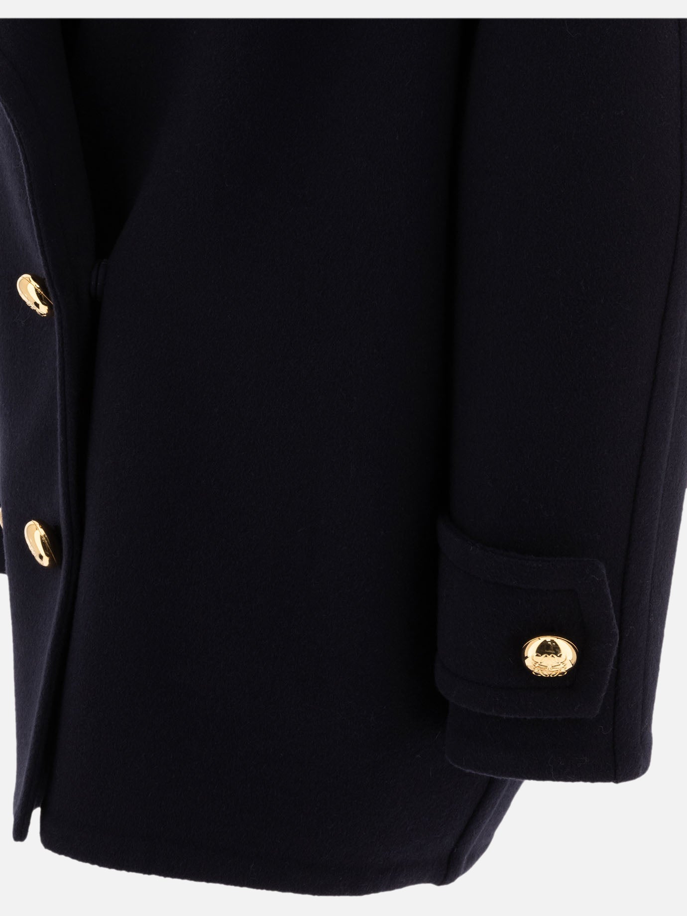 Cappotti corti Solid colour  Blu - Loewe Donna | PDP | VIETTI Online Store | thumbnail_4