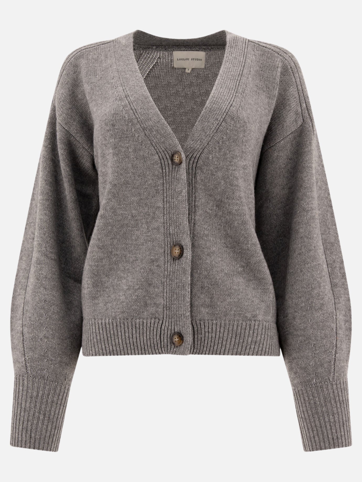 Loulou Studio "Zanzibar" cardigan Grey