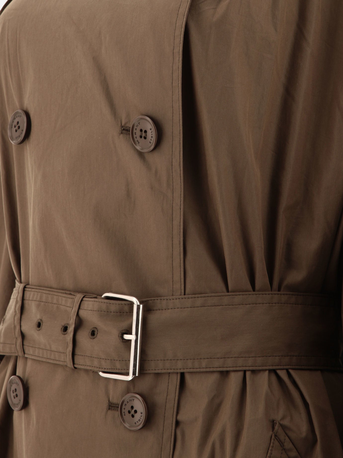 Impermeabili & Trench Solid colour  Verde - Marant Étoile Donna | PDP | VIETTI Online Store | thumbnail_4
