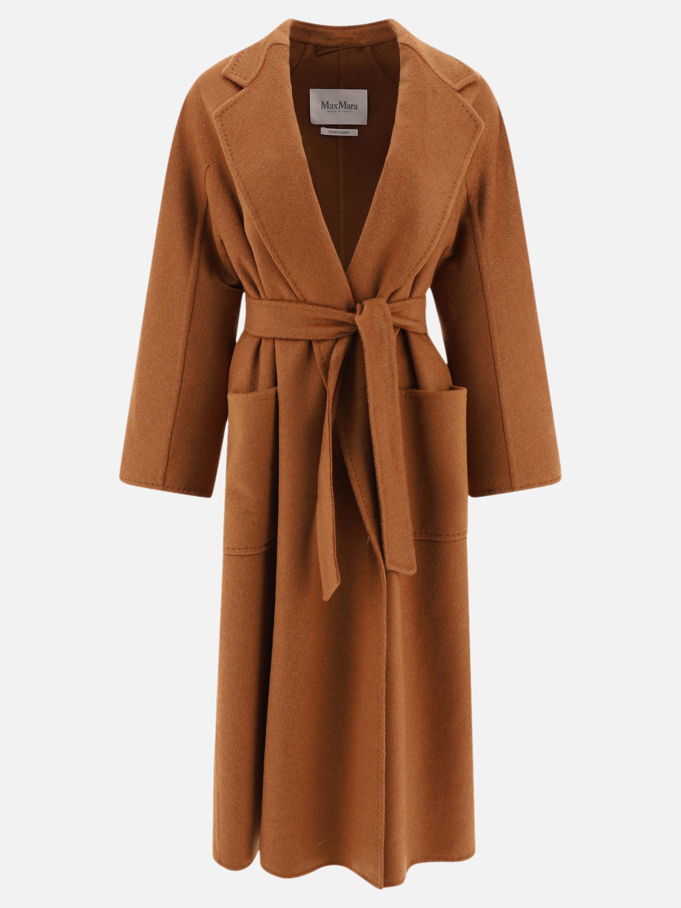 Cappotti lunghi Solid colour  Marrone - Max Mara Donna | PDP | VIETTI Online Store | thumbnail