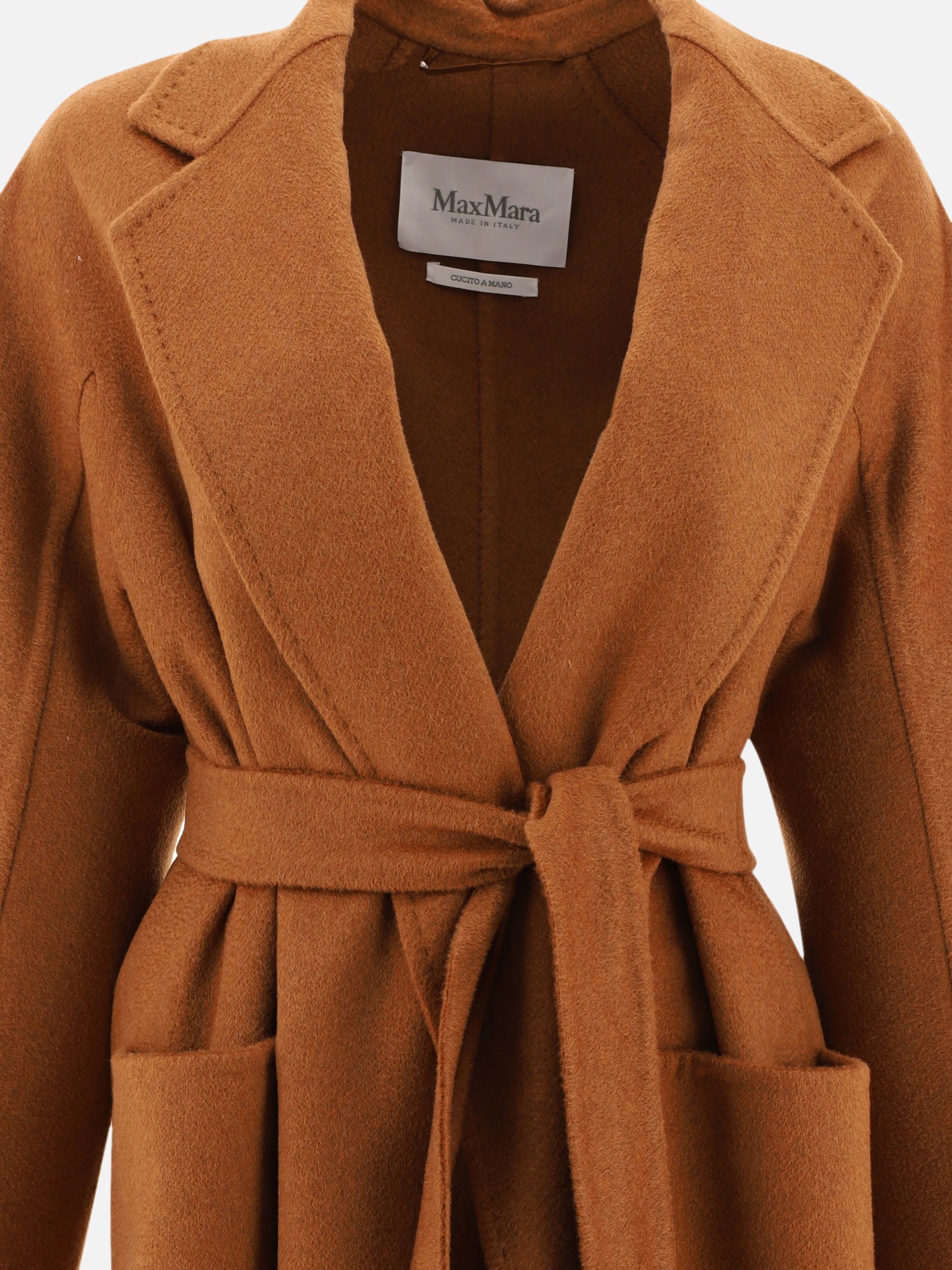 Cappotti lunghi Solid colour  Marrone - Max Mara Donna | PDP | VIETTI Online Store | thumbnail_3