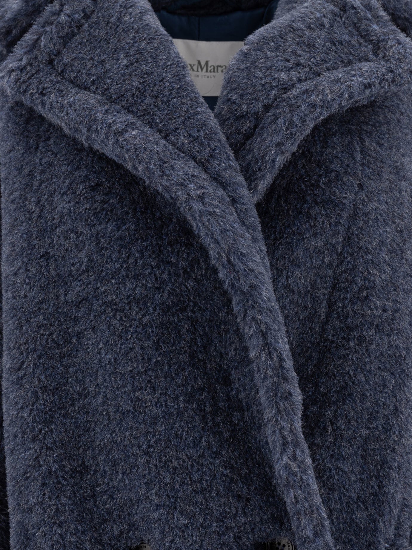 Max Mara Alpaca and wool "Teddy Bear Icon" short coat Blue