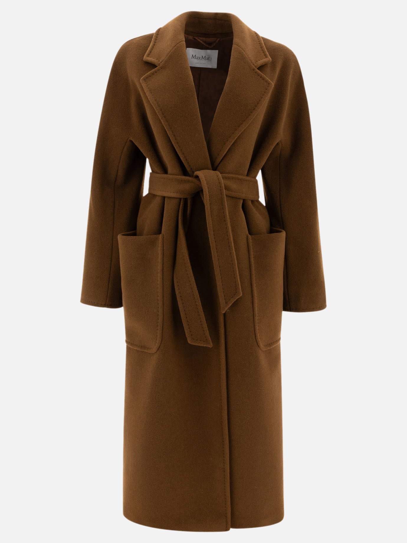 Cappotti lunghi Solid colour  Marrone - Max Mara Donna | PDP | VIETTI Online Store | Zoom-Modal
