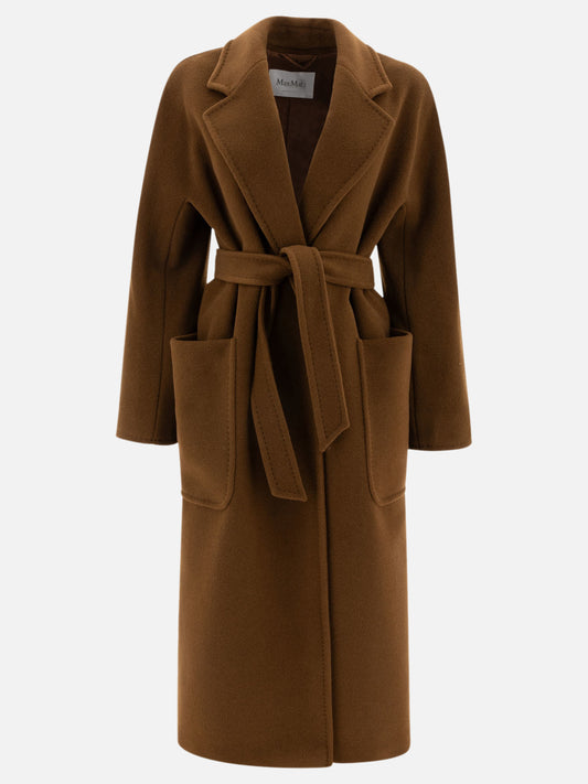 Cappotti lunghi Solid colour  Marrone - Max Mara Donna | PLP | VIETTI Online Store 

