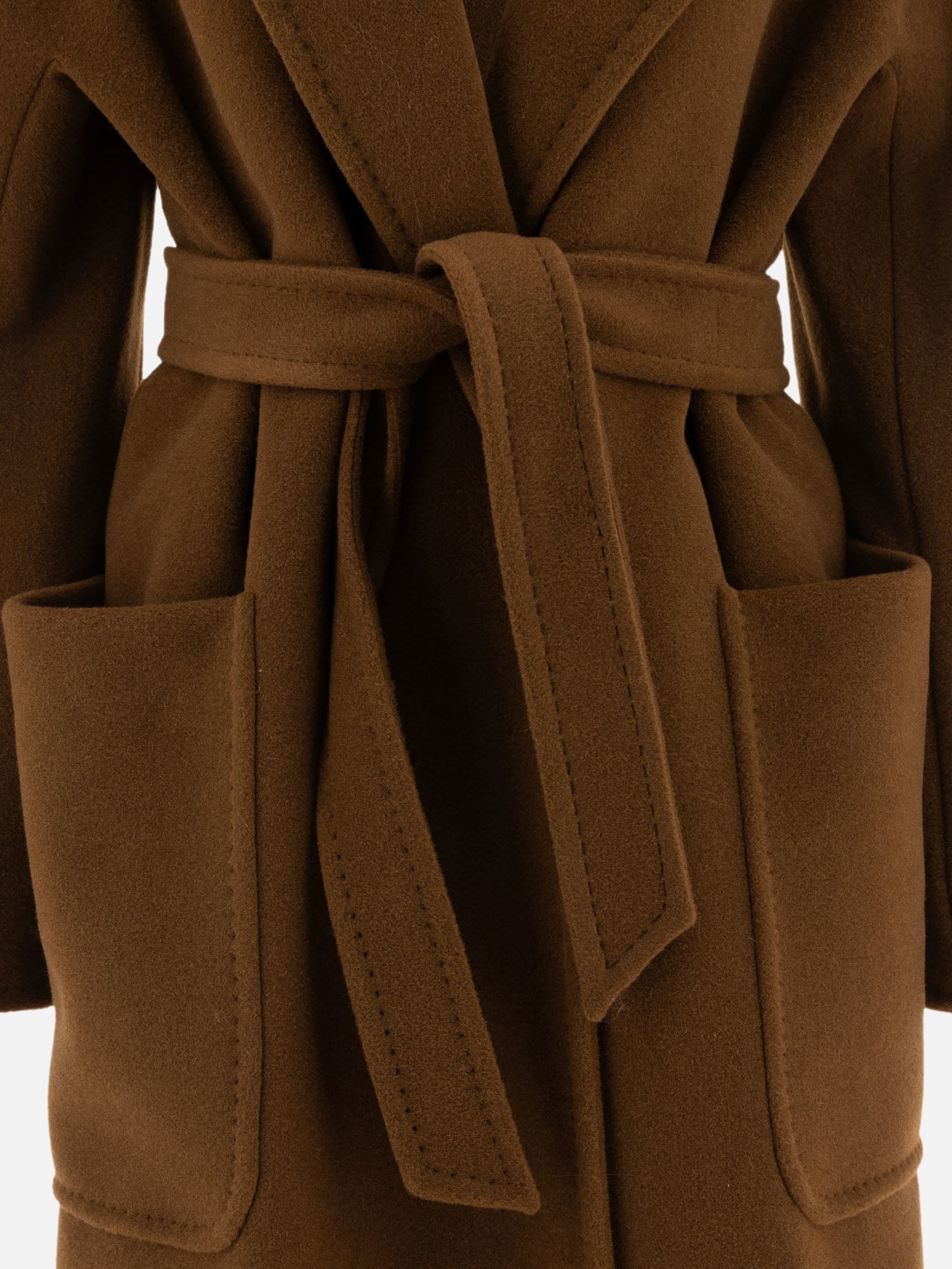 Cappotti lunghi Solid colour  Marrone - Max Mara Donna | PDP | VIETTI Online Store | thumbnail_3
