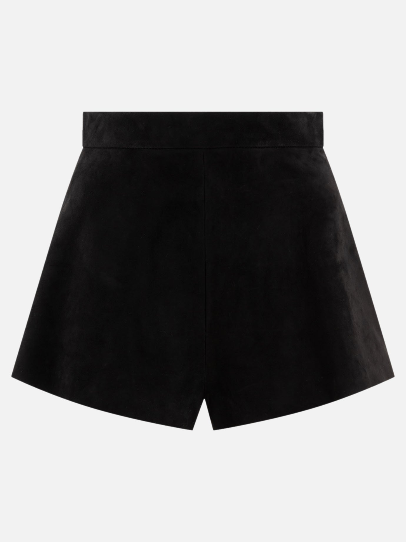 Short in pelle scamosciata