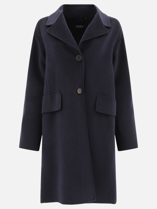 Cappotti lunghi Solid colour  Blu - Max Mara S Donna | PLP | VIETTI Online Store 
